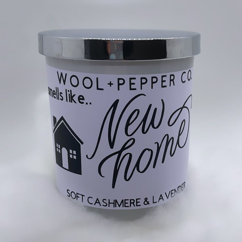 NWT Wool + Pepper Co. NEW HOME Soy Candle - Soft Cashmere & Lavender